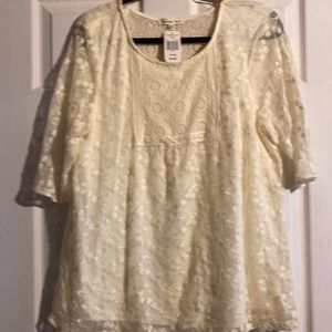 Indigo Soul embroidery lace too with lining!   Super stylish new with tags